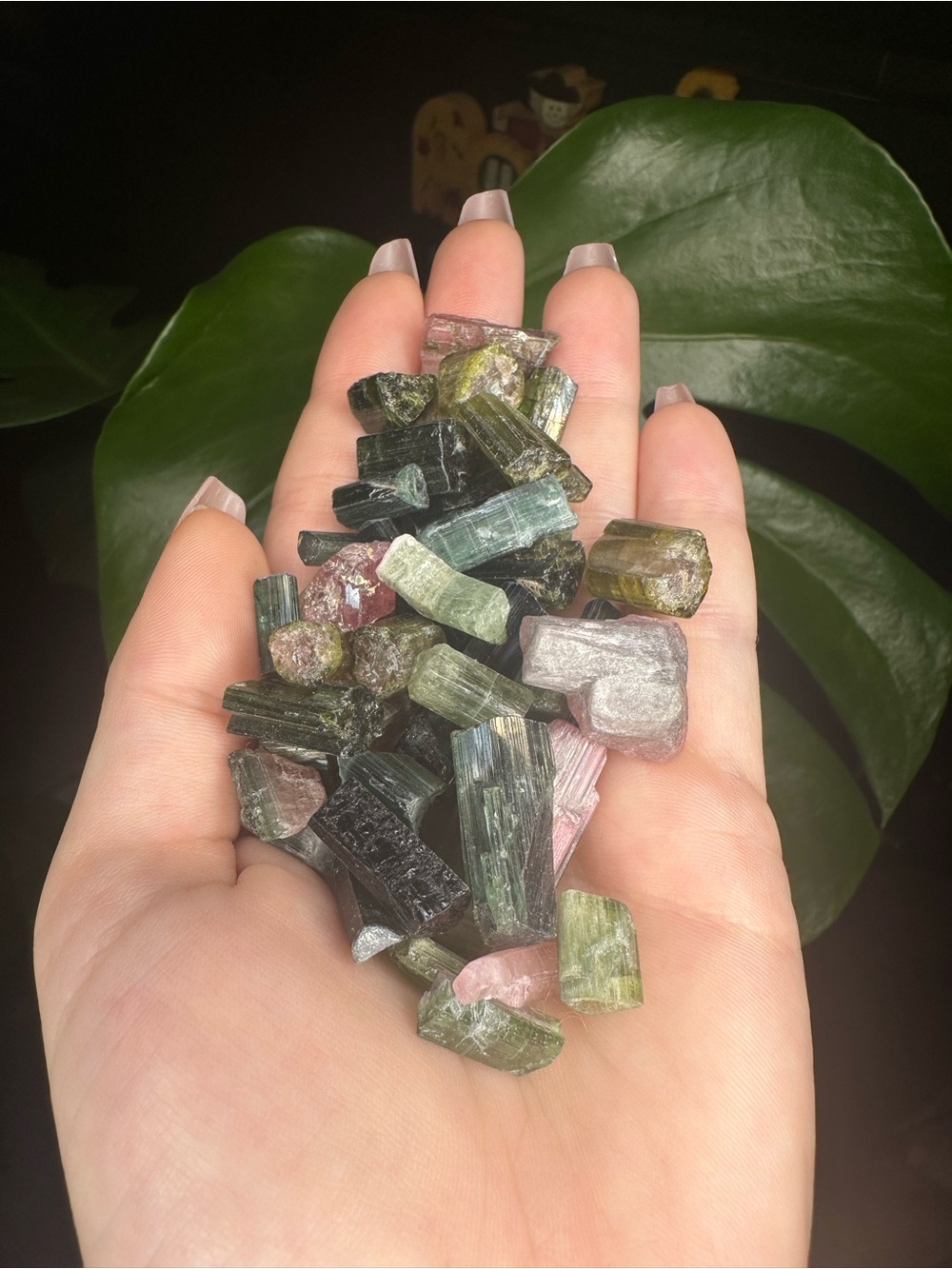 Lot of Natural Multi-Color Tourmaline - Green Pink Blue Mixed